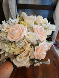 Wedding Bouquet W/vintage Broaches Bouquet