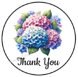 HYDRANGEA FLOWERS THANK YOU ENVELOPE SEALS LABELS STICKERS PARTY FAVORS Hydrangea