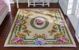 Beautiful Elegant Victorian Floral Roses 1/12 Dollhouse Miniature Rug Roses