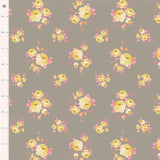 TILDA Sunday Brunch Mille Grey by Tone Finnanger 1/2 Yard 100589 Flowering Plants