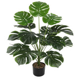 Fake Plants 40" Artificial Monstera Tree Plant Indoor with 18 Trunks Faux Gre... Green Plant
