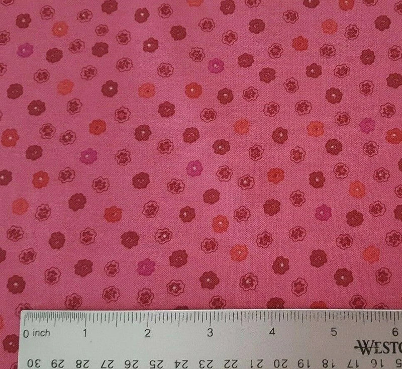Twilight Tones BTY Nancy Rink Marcus Brothers Floral Wine on Rose Flowering Plants