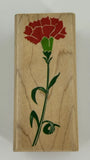 Rubber Stampede Carnation Flower Z-224E Wood Mount Rubber Stamp Carnation
