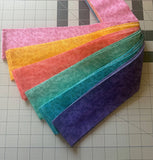 18 Piece Jelly roll - Tiny Vines - 6 Colors - 3 Of Each Color Flowering Plants