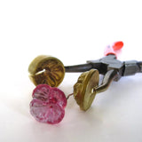 4-Petals Hydrangea Flower Lampwork Mashers - Lampwork Tool Hydrangea
