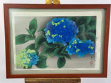 Gakusui Ide (Japanese, 1899-1978): Hydrangea in Rain, 1949. Hydrangea