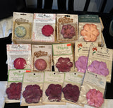 Vintage Posies Silk Like Flower Petals Carnations Making Wedding Lot Mini & Reg Carnation