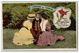 Language Of Flowers Romance Postcard Deep Red Carnation Alas For My Poor Heart Carnation