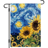 Sunflowers Starry Night Design 12 X 17.5