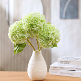 3Pcs Artificial Hydrangea long stem fully blooming in pink violet,white , green Hydrangea