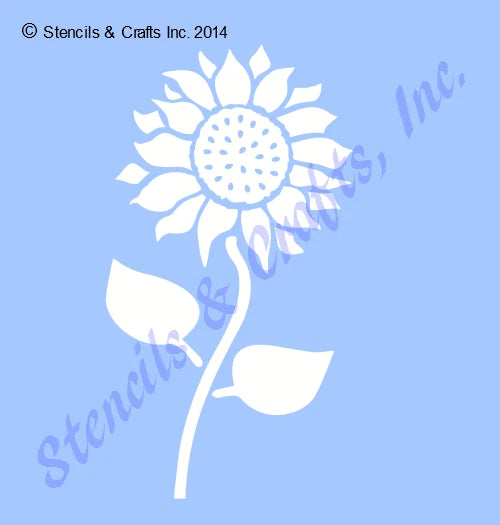 8" SUNFLOWER STENCIL FLOWERS LEAVES STENCILS PAINT LEAF CRAFT TEMPLATE ART NEW Sunflower