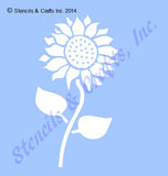 8" SUNFLOWER STENCIL FLOWERS LEAVES STENCILS PAINT LEAF CRAFT TEMPLATE ART NEW Sunflower