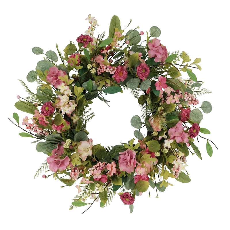 CC Christmas Decor 24" Vibrant Puleo International Artificial Chrysanthemum a... Hydrangea