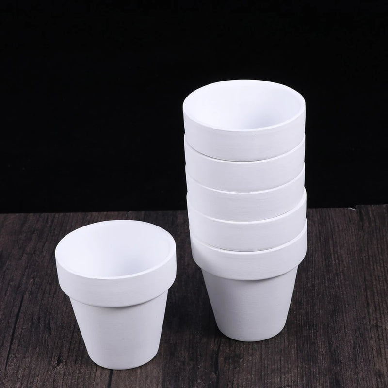 10 Pcs Indoor Gardening Mini Ceramic Flower Pots Terracotta Planter Small Garden Plants