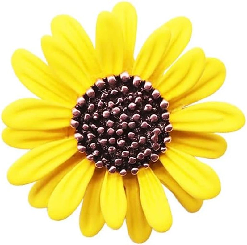 1Pcs Sunflower Brooches Yellow Flower Brooch Plant Daisy Pin Badge Broach Gift f Sunflower