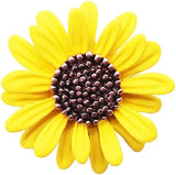 1Pcs Sunflower Brooches Yellow Flower Brooch Plant Daisy Pin Badge Broach Gift f Sunflower