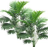 Ollain Artificial Palm Faux Plant Fake Tree Tropical Leaf Bush Plastic Greenery Green Plant
