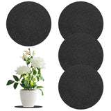 4-Pack Cork Plant Coasters, 9.8 Inch Cork Plant Mats for Garden [Gray] Garden Plants