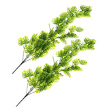 2 Pcs Hanging Wall Plants Artificial Decor for Room Fake Monstera Vines Green Plant