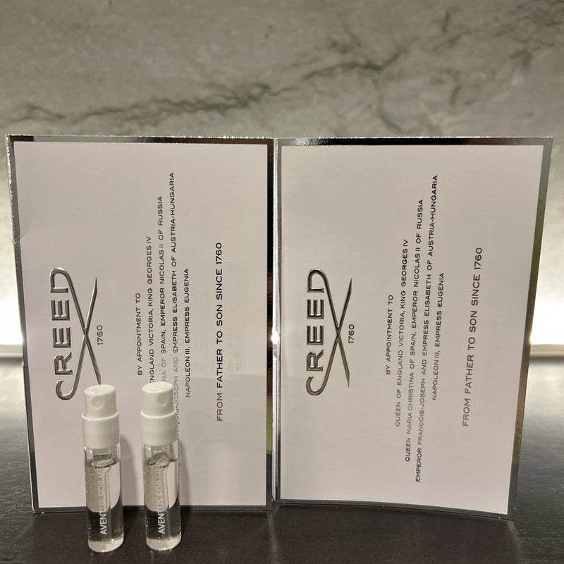 2x Creed 1760 Echantillon Aventus Her Eau De Parfum EDP Women Spray Vial 2.5ml EDP