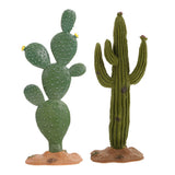 2Pcs green cactus decorations faux plant decor cactus plants live art cactus Green Plant