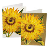 Caspari Assorted Boxed Note Cards, Sunflower - Box of 8 (79614.46) Sunflower