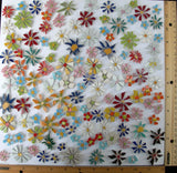 One Square Ft Mix Flowers Mosaic Tiles, Assorted Colorful Daisy Tiles Daisies