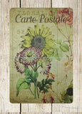 retro flower postcard sunflower metal tin sign new home decoration Sunflower
