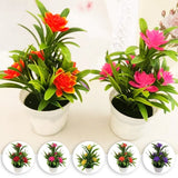 Artificial Lotus Leaf Flower Plants In Pot Fake Home House Party Decor Ornaments Flowering Plants