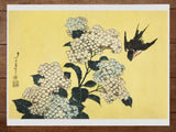 Hydrangea and Swallow, from an untitled series of large flowers Poster 18x24in Hydrangea