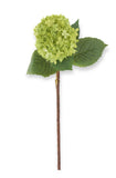 FLOWERY 1 Pcs Artificial Silk Hydrangea Flowers 18'' Bouquet Arrangement Green Hydrangea