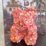 Handmade By Me Bear With Artificial Hydrangea Flowers Hydrangea