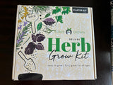 HOME GROWN Indoor Herb Garden Kit W/ Ceramic Pots Easy-To-Grow Kitchen Window Garden Plants