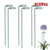 6/12 Pack Plant Support Stakes Garden Flower Vegetable Single Stem Support Stake Garden Plants