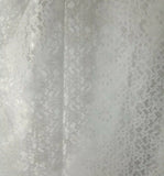 White Sheer Mesh Floral Pattern Raschel Lace 60" Polyester Fabric By The Yard Flowering Plants