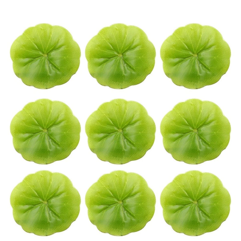 30 Pcs Water Pond Plants Simulated Lotus Leaf Floating Artificial Green Plant