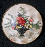 VINTAGE BILDERBACKS INC. DRIED FLOWER WALL ART DOME FRAME  4"DIAMETER Dried Flower
