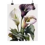 Lavender Calla Lily Flowers Poster, Flower Art Print, Floral Artwork 06 Lily