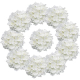 10 pcs Hydrangea Artificial Flowers, Silk Artificial Hydrangea Head with Stem... Hydrangea