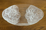 Mikasa Hoya Crystal Oval Serving Dish ÒSplendorÓ Frosted Glass Hydrangeas 9 1/2Ó Hydrangea
