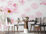 3D Pink Sunflower Flower Self-adhesive Removable Wallpaper Murals 98 Sunflower