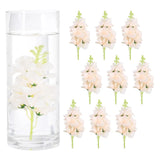 10 Pcs Floating Flowers for Centerpieces Artificial Hydrangea, Champagne Gold Hydrangea