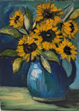 Original Sunflower Painting By B Higgins. Sunflower