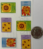 FLOWER SEED PACKET Stickers(10pc) Creative Memories¥Garden¥Sunflower ¥Daylily¥ Sunflower