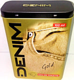 DENIM EDT GOLD Men's Eau de Toilette Spray - 100ML/3.4 oz NEW (IN METAL BOX) EDT