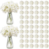 Artificial Flowers, 205 pcs Real Looking White Silk Fake Hydrangea Bulk, Whi... Hydrangea