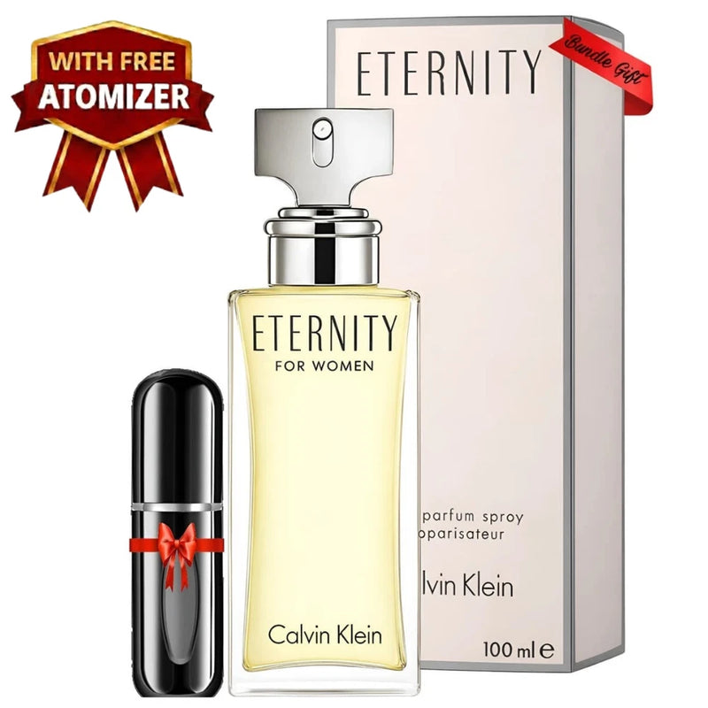 Calvin Klein Eternity EDP for Women 3.4oz 100% Original New in Box with Atomizer EDP