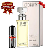 Calvin Klein Eternity EDP for Women 3.4oz 100% Original New in Box with Atomizer EDP
