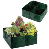 4 Grids Reusable Plant Grow Bag Divided Plant Nursery Bag for Outdoor Garden USA Garden Plants