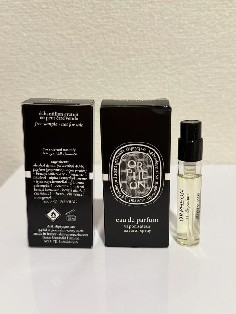 2 x Diptyque Orpheon 2ml each, New in Box EDP